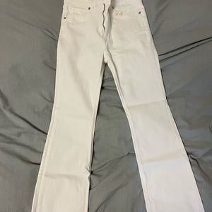 Mango white boot cropped high waist size 36 new